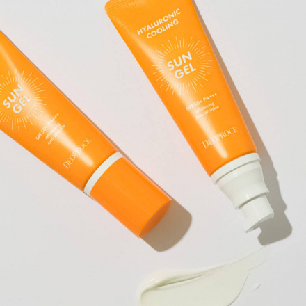 Гиалуроновый солнцезащитный гель Deoproce Hyaluronic Cooling Sun Gel SPF50+++