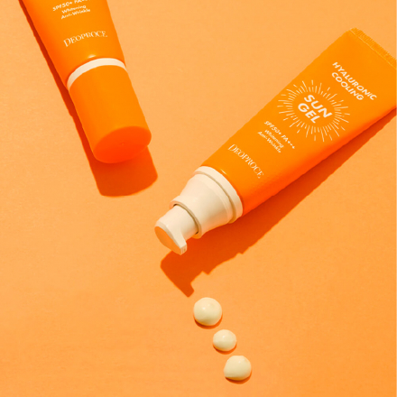Гиалуроновый солнцезащитный гель Deoproce Hyaluronic Cooling Sun Gel SPF50+++