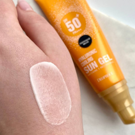 Гиалуроновый солнцезащитный гель Deoproce Hyaluronic Cooling Sun Gel SPF50+++