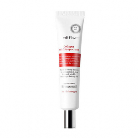 Крем для глаз витализирующий с коллагеном MEDI FLOWER Collagen Refining Wrinkle Eye Cream