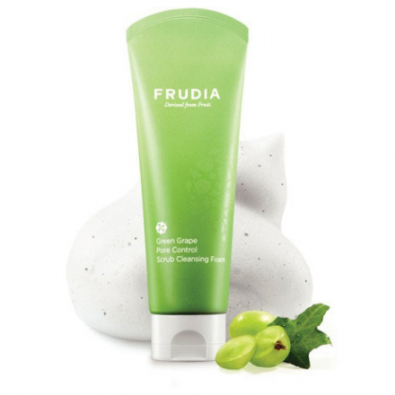 Пенка-скраб для умывания с зеленым виноградом Frudia Green Grape Pore Control Scrub Cleansing Foam