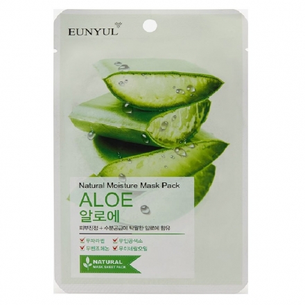 Маска для лица тканевая с экстрактом алоэ Eunyul Natural Moisture Mask Pack Aloe