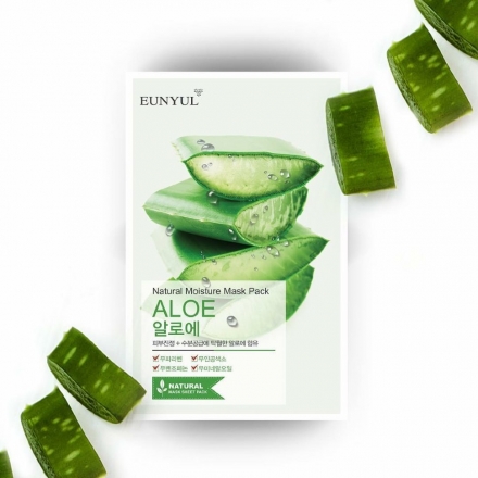 Маска для лица тканевая с экстрактом алоэ Eunyul Natural Moisture Mask Pack Aloe
