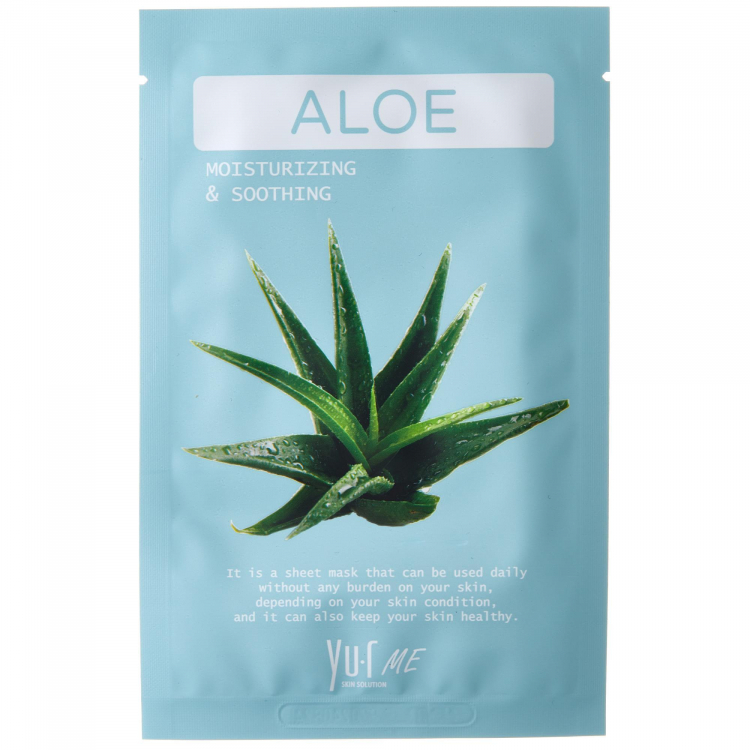  Тканевая маска для лица с экстрактом алоэ Yu-r Me Aloe Sheet Mask