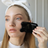  Скребок гуаша для лица и тела натуральный керамический Trimay Wide Wave Face Guasha