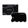  Скребок гуаша для лица и тела натуральный керамический Trimay Wide Wave Face Guasha
