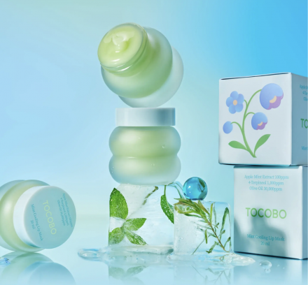 Маска для губ ночная охлаждающая с мятой Tocobo Mint Cooling Lip Mask