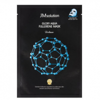 Тканевая маска для лица с фуллереном и пептидами JmSolution Glory Aqua Fullerene Mask Deluxe