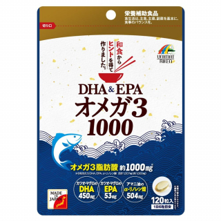 БАД с полиненасыщенными жирными кислотами Unimat Riken DHA&amp;EPA Omega-3 1000 mg