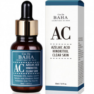 Сыворотка для лица Cos De BAHA Azelaic Acid Hinokitiol Clear Skin Acne Treatment Serum (AC)