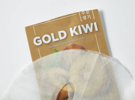 Маска тканевая с экстрактом киви The Saem Natural Gold Kiwi Mask Sheet