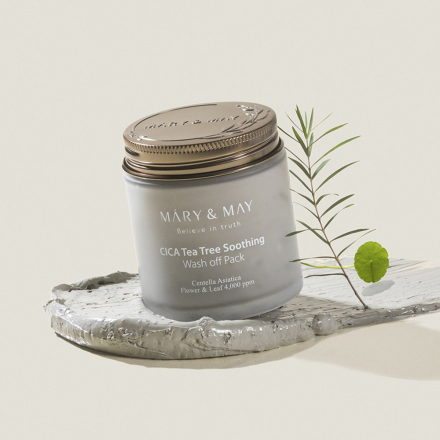 Маска глиняная для лица Mary&amp;May Cica TeaTree Soothing Wash off Pack