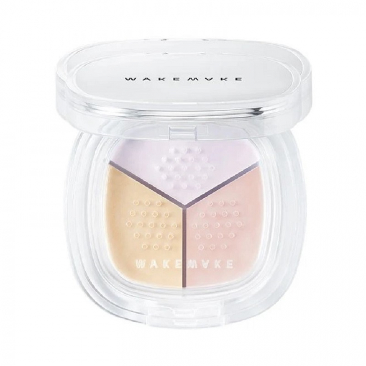 Матирующая пудра трёхцветная Wakemake Stay Fixer Multi Color Powder 02 Light Skin