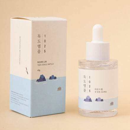 Сыворотка для лица увлажняющая с морской водой Round Lab 1025 Dokdo Ampoule