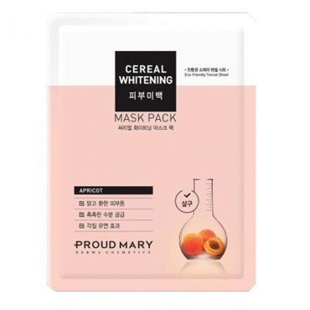 Маска тканевая для лица осветляющая PROUD MARY Cereal Whitening Mask Pack