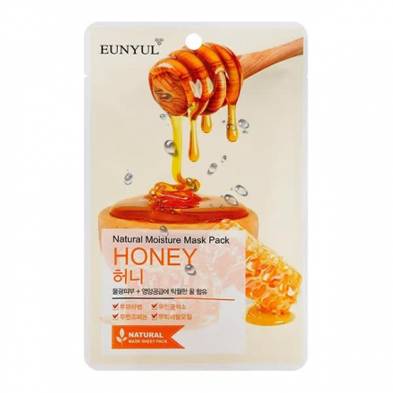 Маска для лица тканевая с экстрактом меда Eunyul Natural Moisture Mask Pack Honey