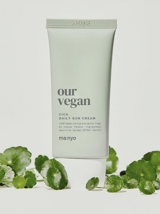 Солнцезащитный крем матирующий с веганской формулой Manyo Our Vegan Cica Daily Sun Cream