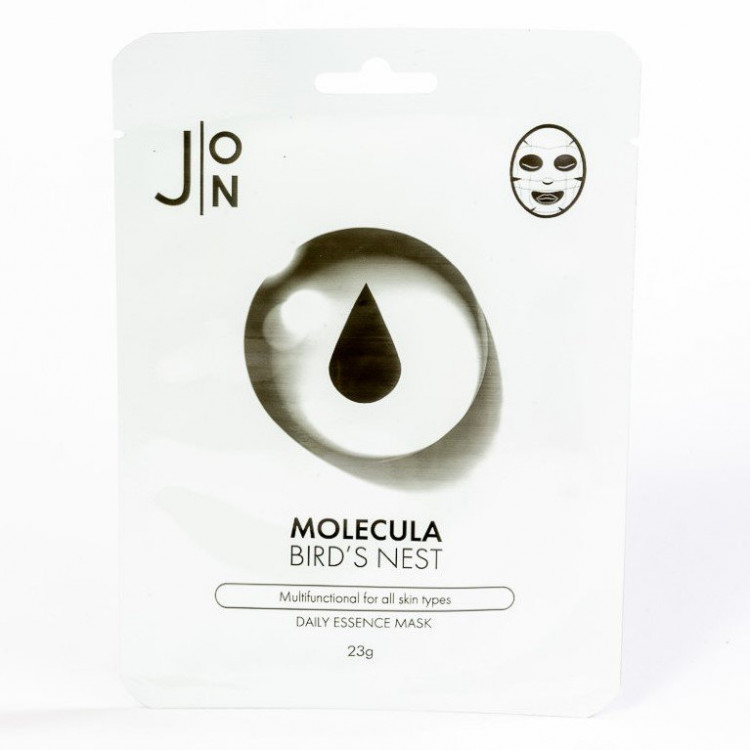 Маска для лица тканевая с экстрактом ласточкиного гнезда J:on Molecula Bird's Nest Daily Essence Mask