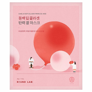 Гидрогелевая маска с коллагеном Round Lab Camellia Deep Collagen Firming Gel Mask