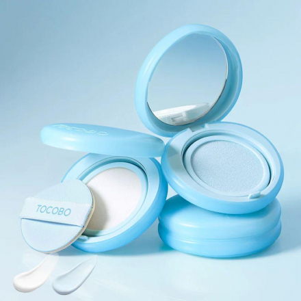 Солнцезащитный кушон матирующий Tocobo Blur Finish Sun Cushion 00 Pure SPF50+ PA ++++ 