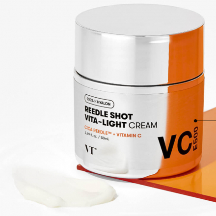 Крем для лица осветляющий с витамином С и микроиглами VT Cosmetics Reedle Shot Vita-Light Cream