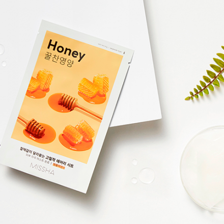 Маска для лица с медом MISSHA Airy Fit Sheet Mask Honey