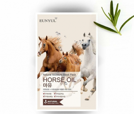 Маска для лица тканевая с лошадиным маслом Eunyul Natural Moisture Mask Pack Horse Oil
