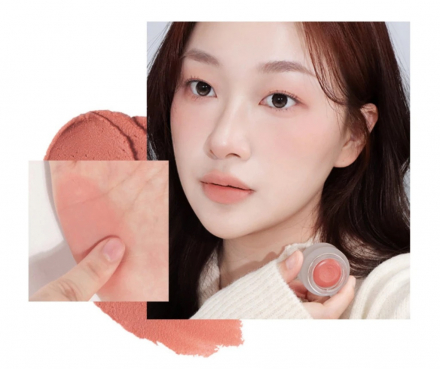 Суфле для губ с блюр-эффектом Wakemake Over Blurring Pot 02 Rose Beige