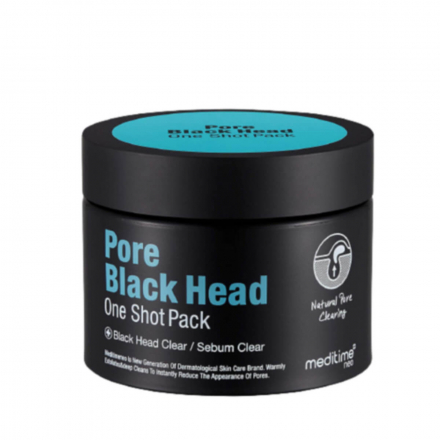 Маска разогревающая для глубокого очищения пор Meditime Pore Black Head One Shot Pack