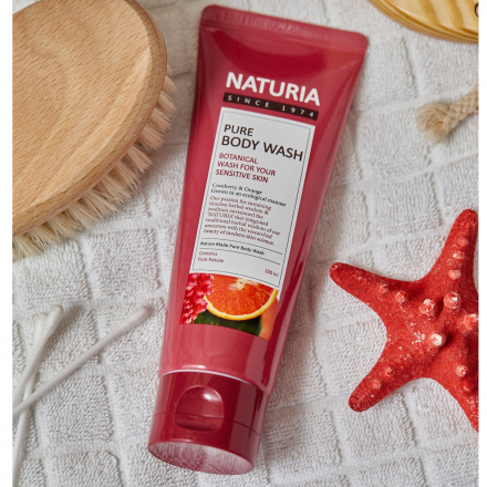 Гель для душа с клюквой и апельсином Naturia Pure Body Wash (Cranberry &amp; Orange)