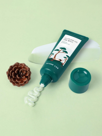 Крем двухкомпонентный успокаивающий для проблемной кожи лица Round Lab Pine Calming Cica Cream Plus