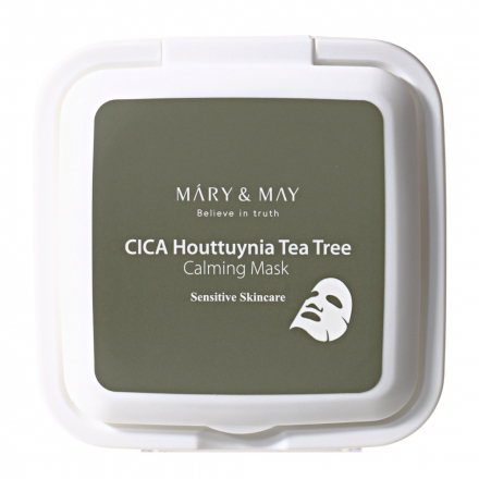 Тканевые маски успокаивающие Mary&amp;May Cica Houttuynia Tea Tree Calming Mask