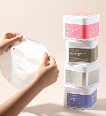 Тканевые маски успокаивающие Mary&amp;May Cica Houttuynia Tea Tree Calming Mask