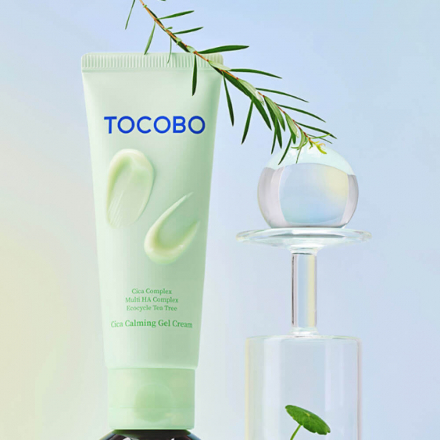 Гель-крем для лица успокаивающий с экстрактом центеллы Tocobo Cica Calming Gel Cream