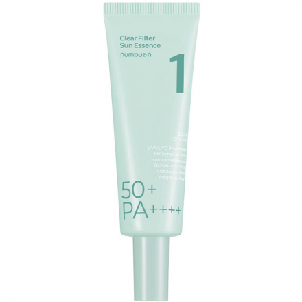 Солнцезащитная эссенция успокаивающая Numbuzin No.1 Clear Filter Sun Essence