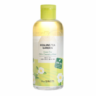 Двухфазная очищающая вода для снятия макияжа The Saem Healing Tea Garden Green Tea Oil In Cleansing Water