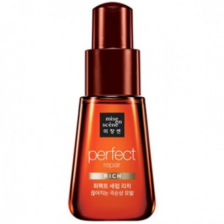 Восстанавливающая сыворотка для волос с аргановым маслом Mise En Scene Perfect serum rich