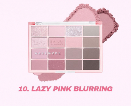 Палетка теней Wakemake Soft Blurring Eye Palette 10 Lazy Pink Blurring