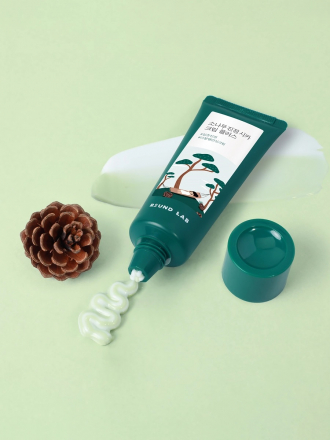 Крем двухкомпонентный успокаивающий для проблемной кожи лица Round Lab Pine Caming Cica Cream Plus