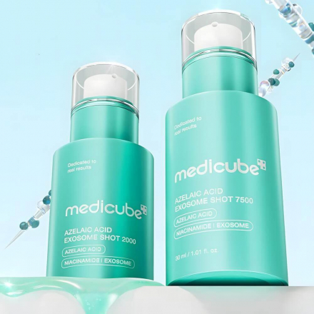 Сыворотка для лица с азелоиновой кислотой и микроиглами Medicube Azelaic Acid Exosome Shot 2000