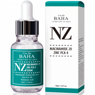 Сыворотка для лица Cos De BAHA Niacinamide 20% + Zinc 4% (NZ)
