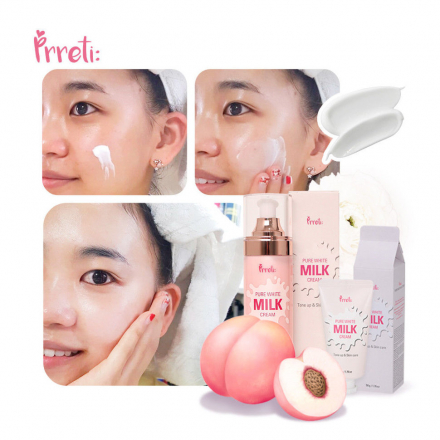 Крем для лица молоко PRRETI Pure white milk cream