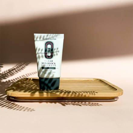 Солнцезащитный крем для лица Yu-r Clear Sun Block Collagen SPF 50+ PA++++