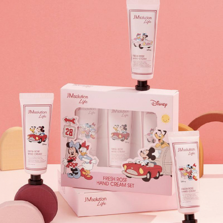 Набор парфюмированных кремов для рук с ароматом роз JMsolution X Disney Life Fresh Rose Hand Cream (Mickey &amp; Friends)