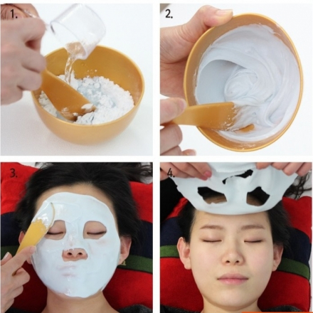 Маска альгинатная для лица  с экстрактом жемчуга увлажняющая, осветляющая Anskin Pearl Modeling Mask /Refill