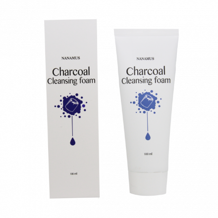Пенка для умывания с древесным углем NANAMUS Charcoal Cleansing Foam