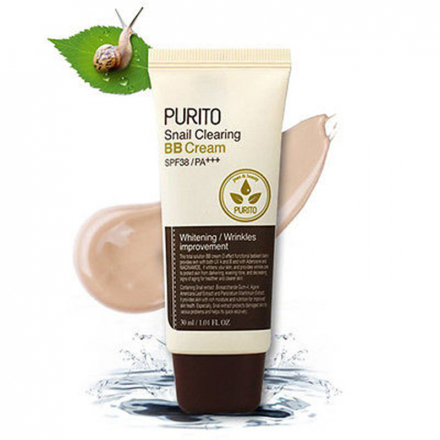 ББ-крем увлажняющий с муцином улитки PURITO Snail Clearing BB cream SPF38 PA+++