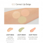 Консилер для лица трехцветный The Saem Cover Perfection Triple Pot Concealer 03 Correct Up Beige