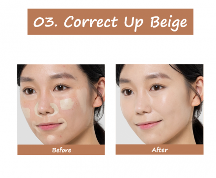 Консилер для лица трехцветный The Saem Cover Perfection Triple Pot Concealer 03 Correct Up Beige