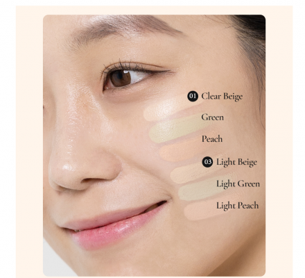 Консилер для лица трехцветный The Saem Cover Perfection Triple Pot Concealer 03 Correct Up Beige